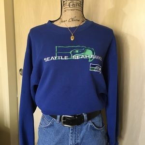 Vintage Seattle Seahawks Crewneck Sweatshirt